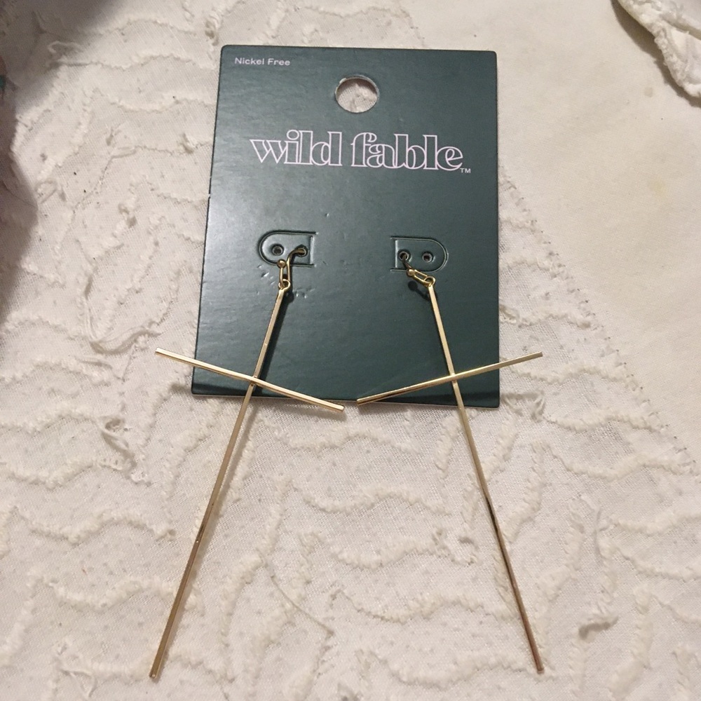 Gold Cross Earrings